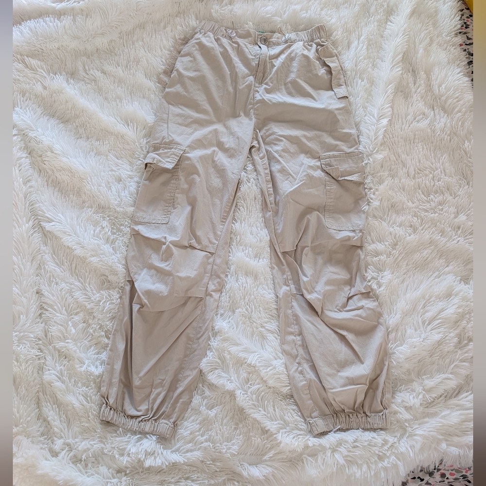 { Benetton } Girls' Cargo Parachute Pants